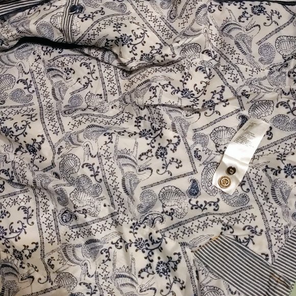 L.O.G.G. By H & M - Blazer Blue and White Stripes  with Revers Collar Pre Owned - Picture 11 of 11